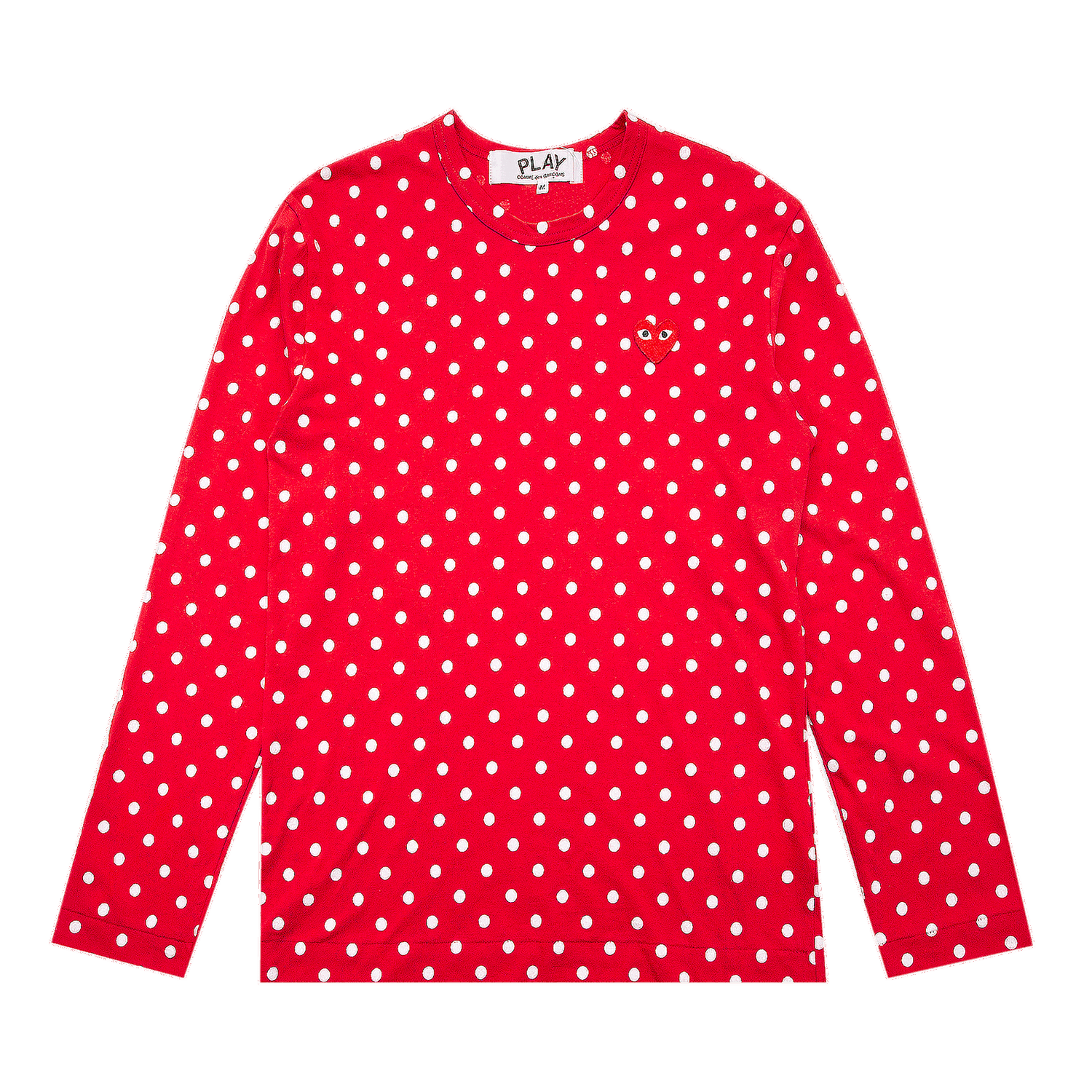 T-shirt Comme des Garçons Play Polka Dot T-Shirt Röd | AZ T166 051 3, 0