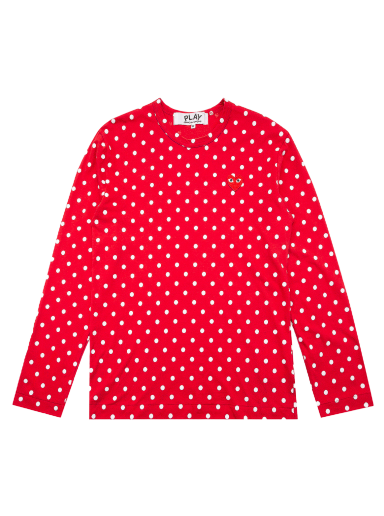 T-shirt Comme des Garçons Play Polka Dot T-Shirt Röd | AZ T166 051 3