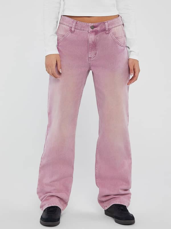 Byxor och jeans GUESS Originals Mid Rise Carpenter Pant Beige | W4GG10D4SB0, 0