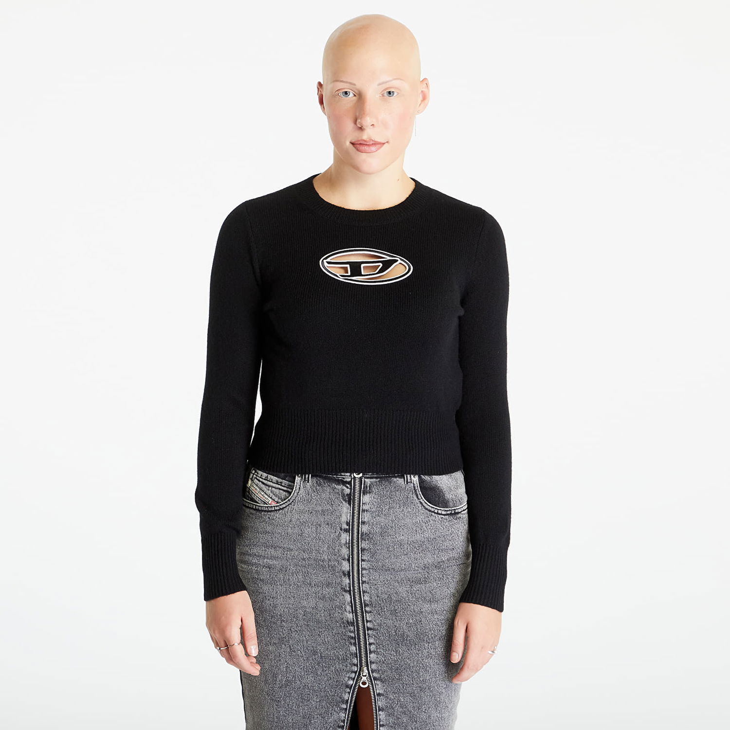 Sweater Diesel M-Areesa Knitwear Black Svart | A06712_0KCAE Black, 1