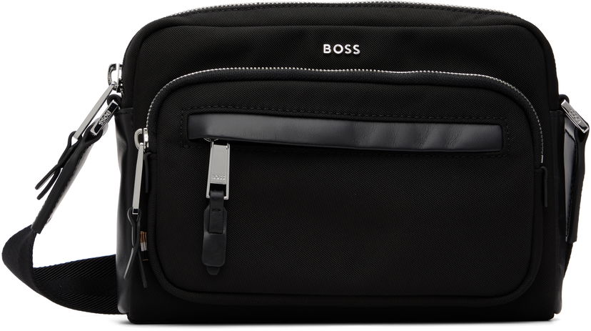 Axelväska BOSS Logo Hardware Crossbody Bag Svart | 50548010