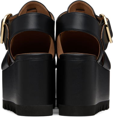 Sneakers och skor Stella McCartney Stella McCartney Elyse Closed-Toe T-Bar Platform Sandals Svart | 810555APADE0, 1