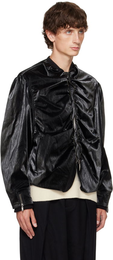 Bomberjacka ADER ERROR Faux-Leather Jacket Svart | BN01FWJK0701BK, 1