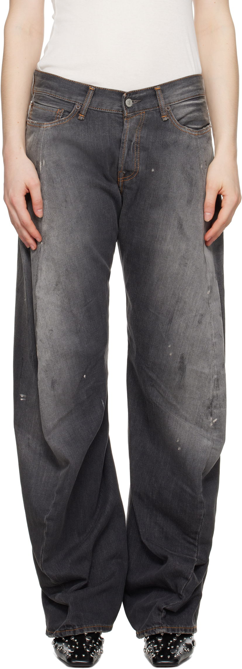 Jeans Acne Studios Acne Studios Loose Fit 2006F Jeans Grå | A00515-