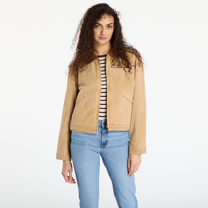 Jacka GUESS Originals Cropped Workwear Jacket Beige | W5BN80WG163-G1K9