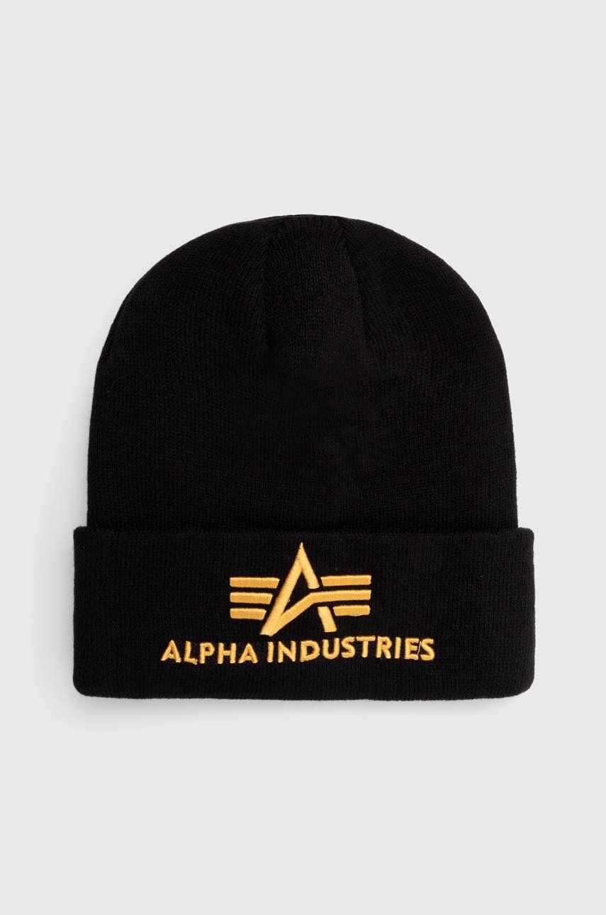 Mössa Alpha Industries 3D Beanie Svart | 168910.583, 0