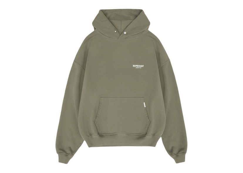 Sweatshirt Represent Clo Represent Owners Club Hoodie Olive Grön | MH4004-07