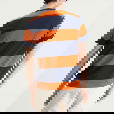 T-shirt YMC YMC Wild Ones Block Stripe T-Shirt Orange | P6ZAM-40, 3