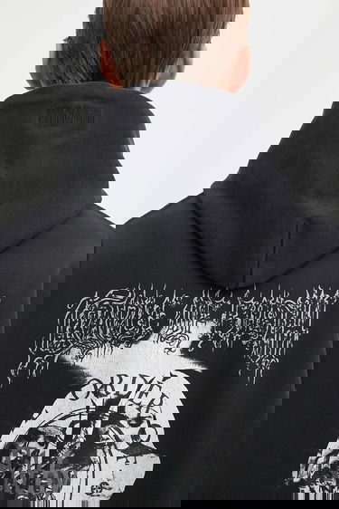 Sweatshirt VETEMENTS Cotton Cradle of Filth Filthy Secret Oversized Printed Hoodie Svart | UCF76HD600B, 4