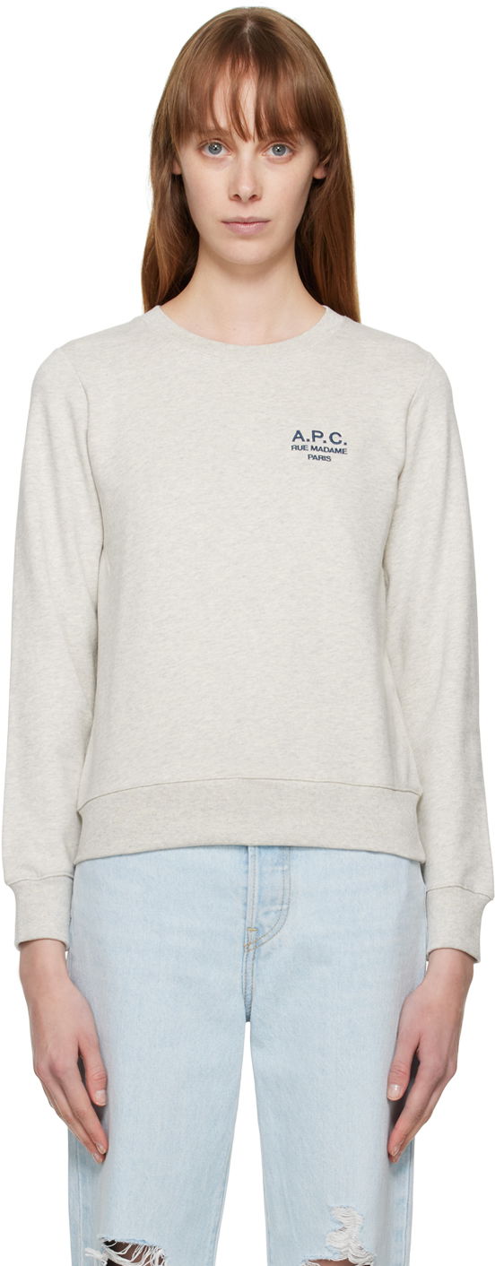 Sweatshirt A.P.C. Gray Skye Vit | COEZD-F27700, 0
