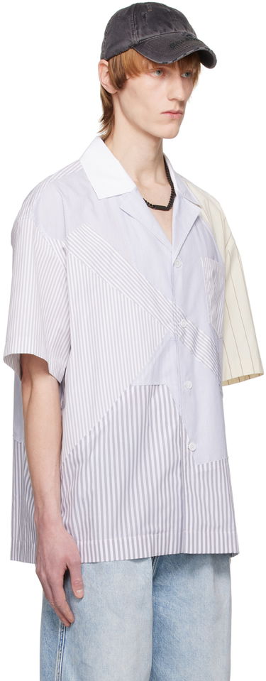 Skjorta Feng Chen Wang Feng Chen Wang Multi Stripe Short Sleeve Shirt Flerfärgad | FMS15SR15, 1