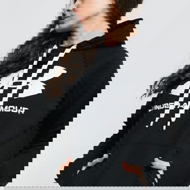 Sweatshirt Under Armour Rival Fleece Logo Hoodie Svart | 1356318-001, 2