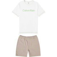 Pyjamas CALVIN KLEIN Future Shift Short Sleeve Lounge Set Vit | 000NM2471EKDD, 1
