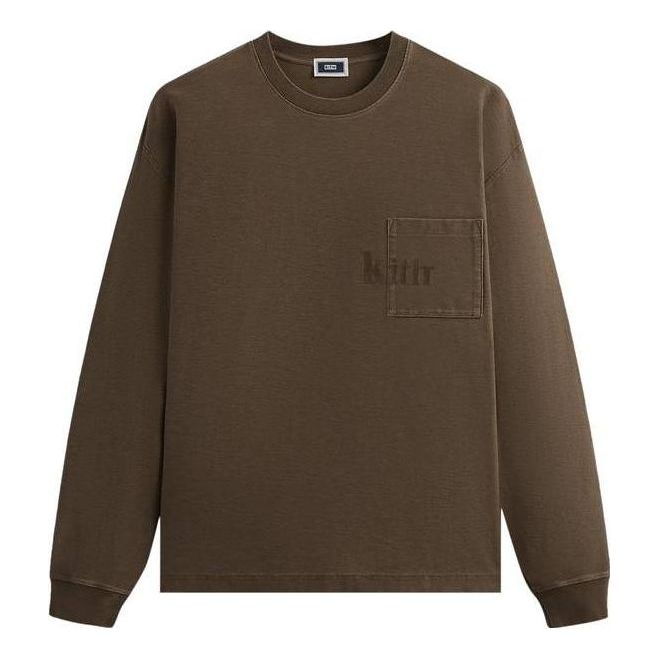 T-shirt KITH KITH Men's Long-Sleeve Quinn Tee Brun | KHM031317-266, 0