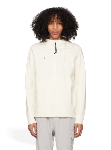 Sweatshirt C.P. Company Goggle Hoodie Vit | 14CMSS082A-005086W