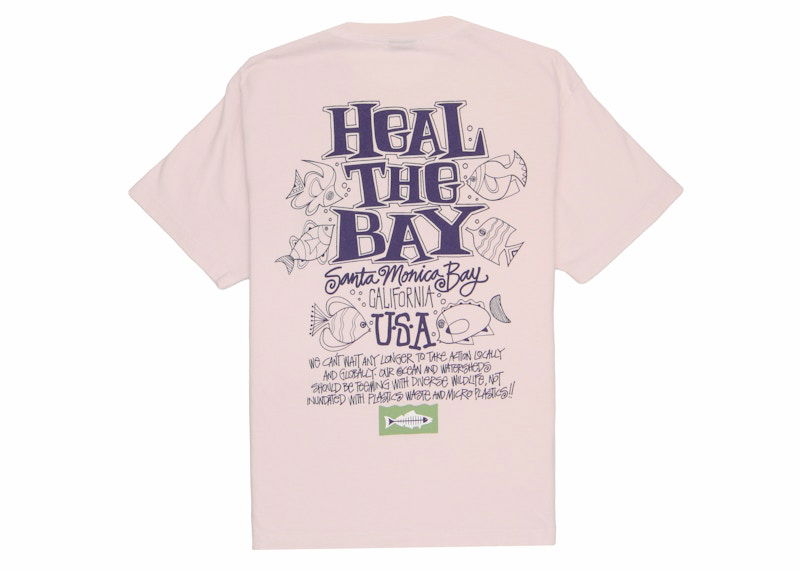 T-shirt Stüssy Heal The Bay T-Shirt Rosa | 1924911_BLAC