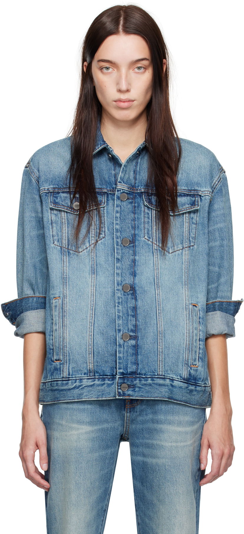 Jacka CALVIN KLEIN Denim Jacket Blå | 81WL703-PTI
