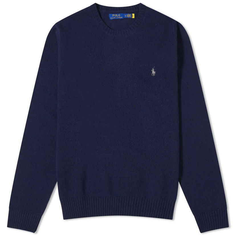 Sweater Polo by Ralph Lauren Wool Cashmere Crew Neck Jumper Mörkblå | 710878292002