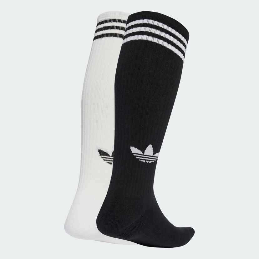 Strumpor adidas Performance 3-Stripes Knee Socks - 2 Pairs Vit | JV7413