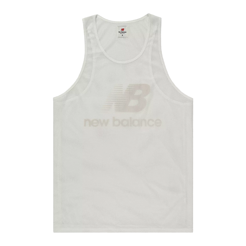 Linne New Balance Made in USA Logo Training Tank Top Vit | MT31545-SST