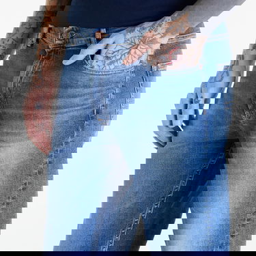 Jeans Tommy Hilfiger Dad Jean Regular Tapered B Denim Blå | DM0DM18765 1BK, 3