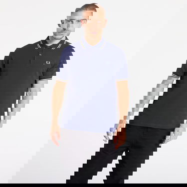 Polotröja Fred Perry Twin Tipped Polo Shirt Mörkblå | M3600 48A, 0