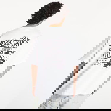 T-shirt BAPE A BATHING APE Screen Print Stencil Logo Relaxed Fit Short Sleeve Tee White Vit | 001TEK801332M WHT, 2