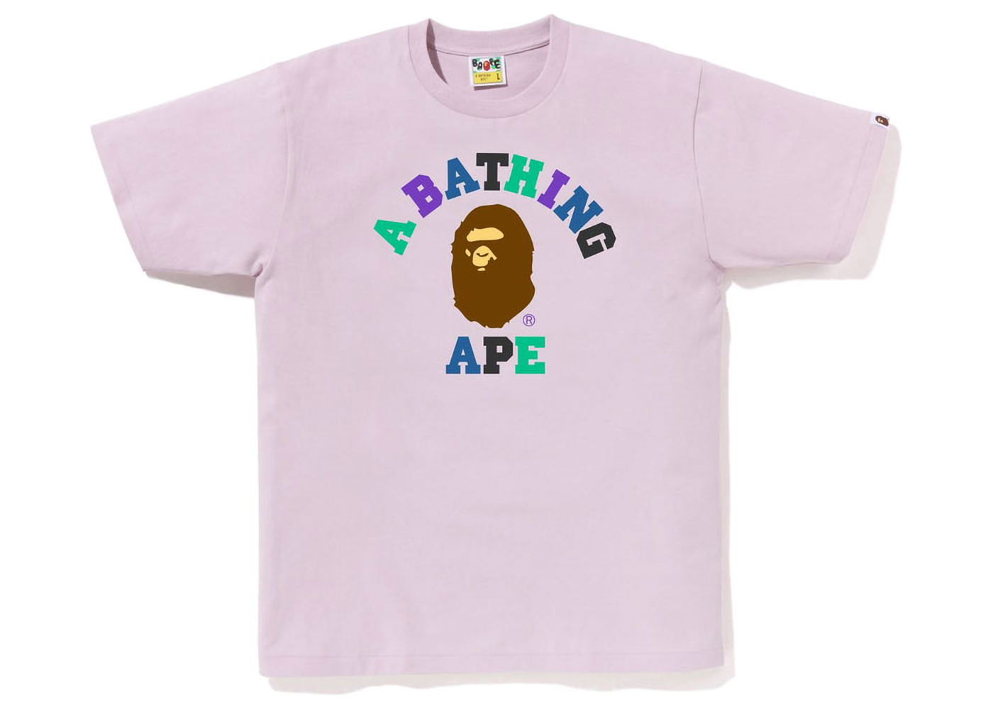 T-shirt BAPE Colors College Tee Rosa | 1J30-110-016, 0