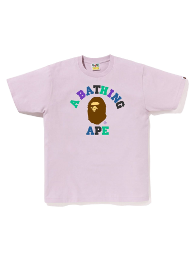 T-shirt BAPE Colors College Tee Rosa | 1J30-110-016