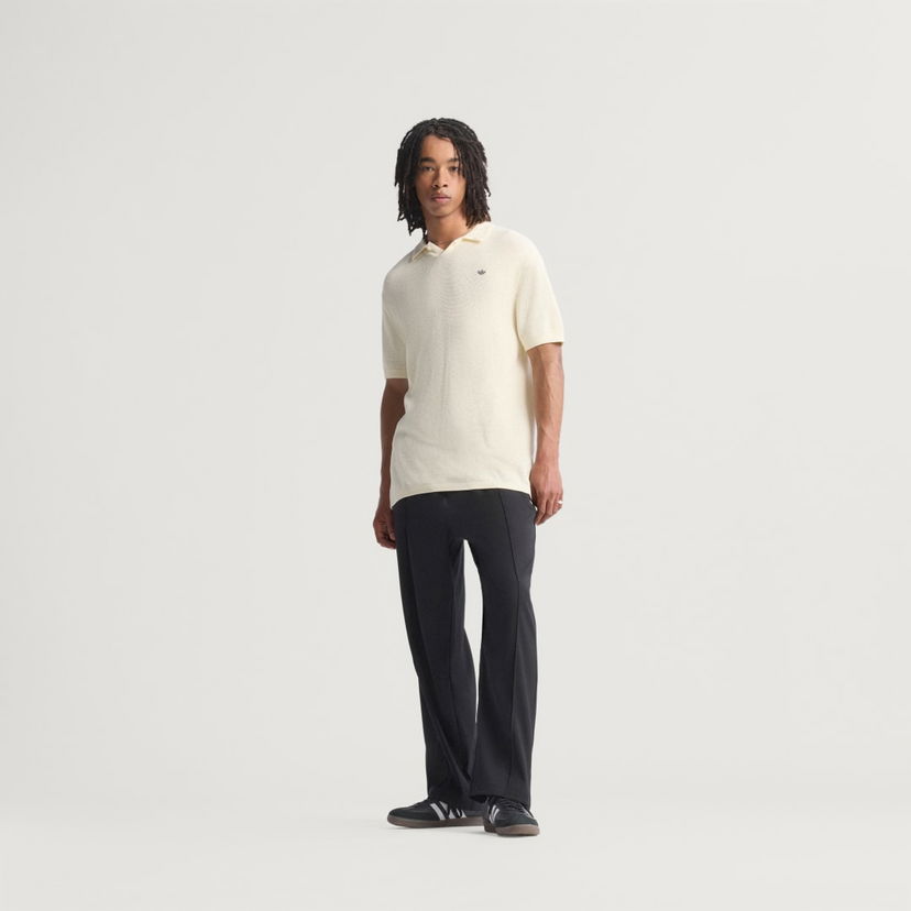 Polotröja adidas Performance Premium Knit Polo Shirt Vit | JV7596