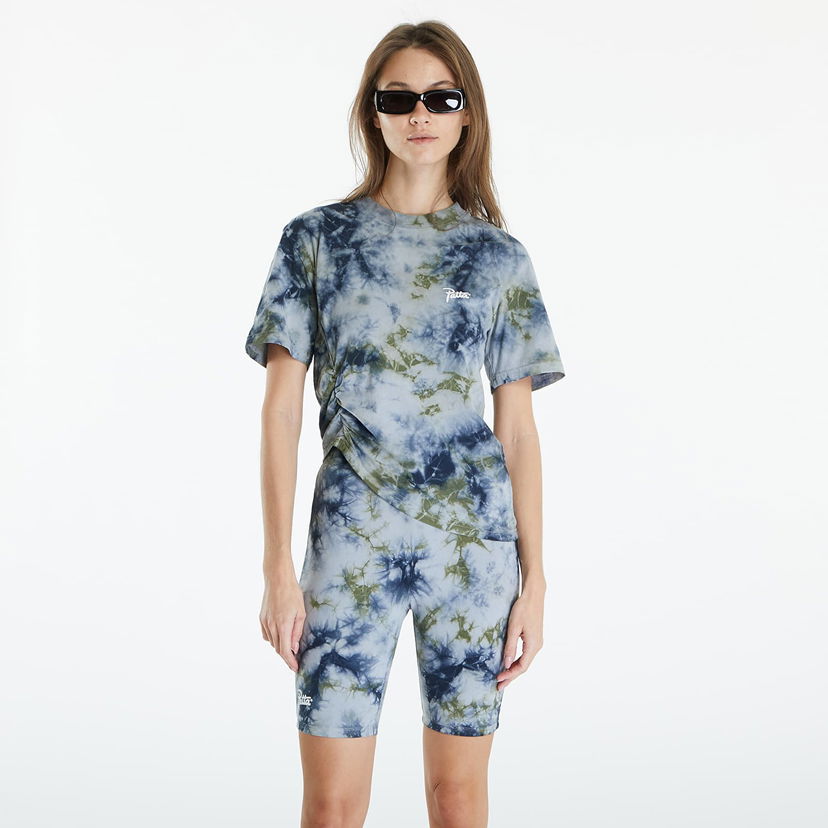 T-shirt Patta Femme Tie Dye Cropped Ruched T-Shirt Quarry Flerfärgad | POC-BF24-1000-290-0003-135