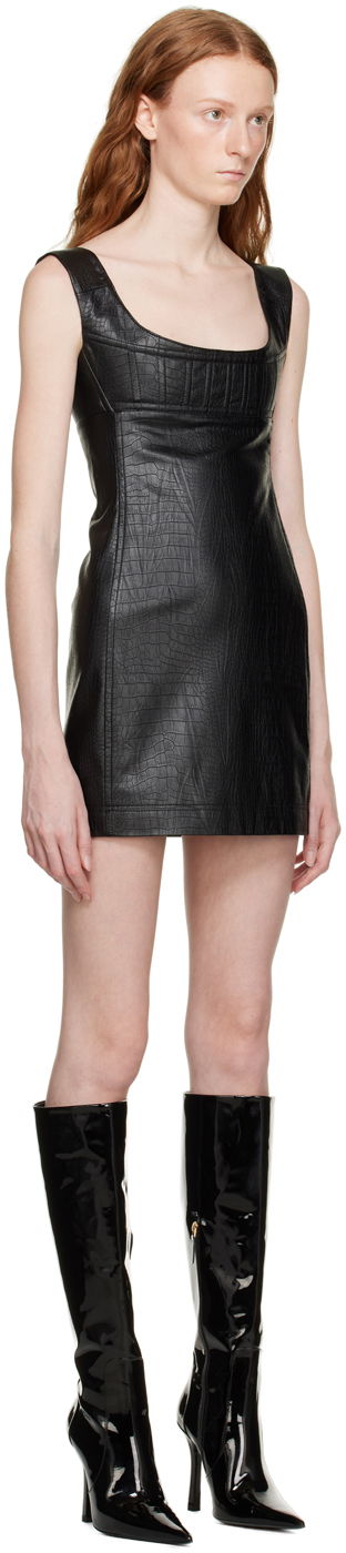Klä Miaou Miaou Vivi Faux-Leather Minidress Svart | 5022PYPON, 1