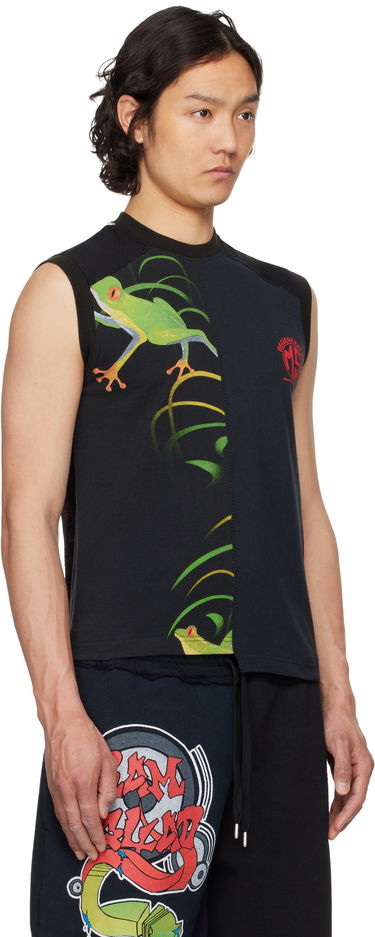 Linne Marine Serre Marine Serre Graphic Print Tank Top Vit | MTT090A UJER0003, 4