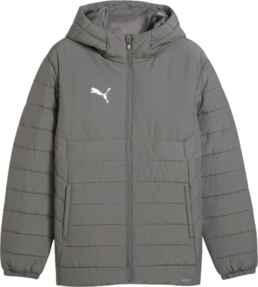 Pufferjacka Puma teamAdiitions Padded Hooded Jacket Grå | 659795-13