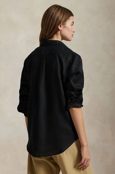 Skjorta Polo by Ralph Lauren Polo Ralph Lauren Linen Shirt, Regular Fit, Classic Collar Svart | 211970730, 1