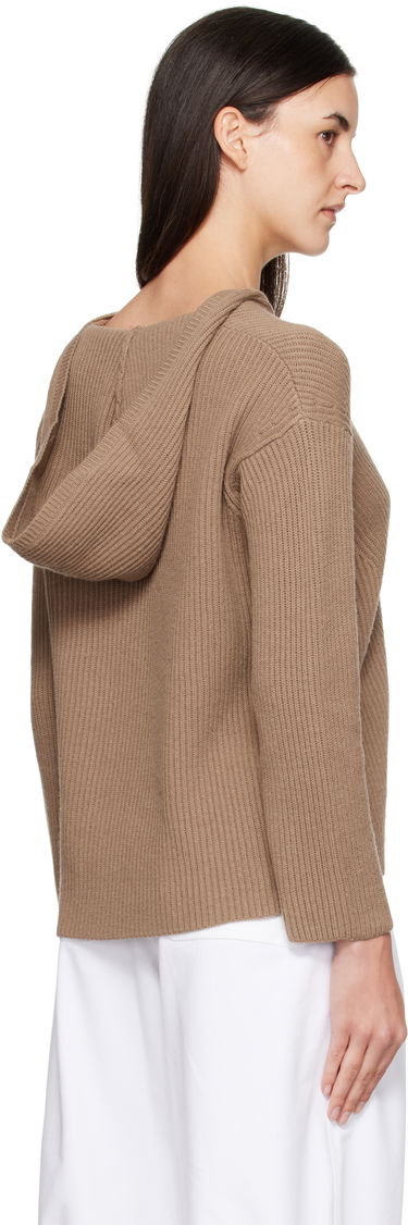 Sweatshirt Max Mara Max Mara Falcone Knit Hoodie Brun | 2529366031600, 2