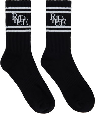 Strumpor Rhude Rhude Scrambler Socks Svart | RHSS25SO07227, 0