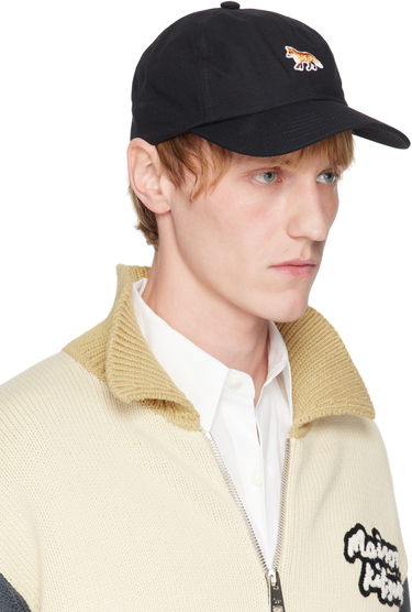 Keps MAISON KITSUNÉ Maison Kitsuné Baby Fox Baseball Cap Svart | OW06109WB0026, 1