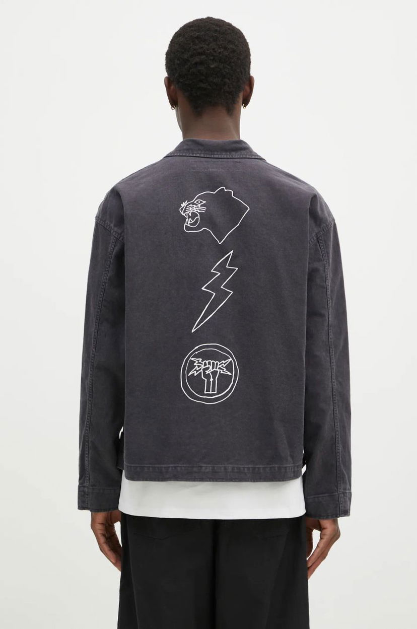 Jacka Neighborhood NEIGHBORHOOD Embroidered Cotton Jacket Svart | 242AQNH.JKM02