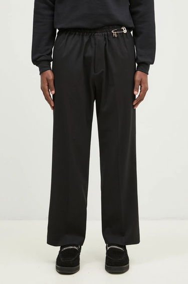 Byxor Aries Tailored Slacker Wool-Blend Trousers Svart | AR3020002, 0