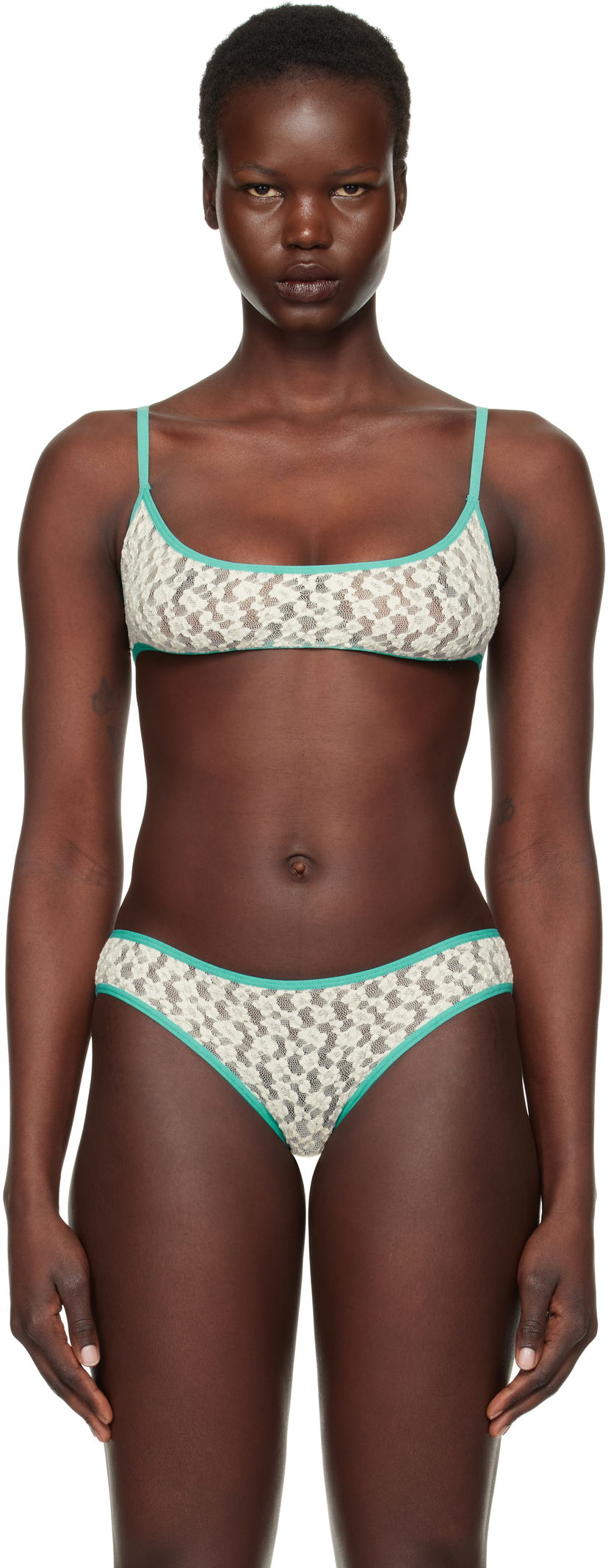Behå Baserange Musial Lace Bra Grön | BRMU-LA-SP25
