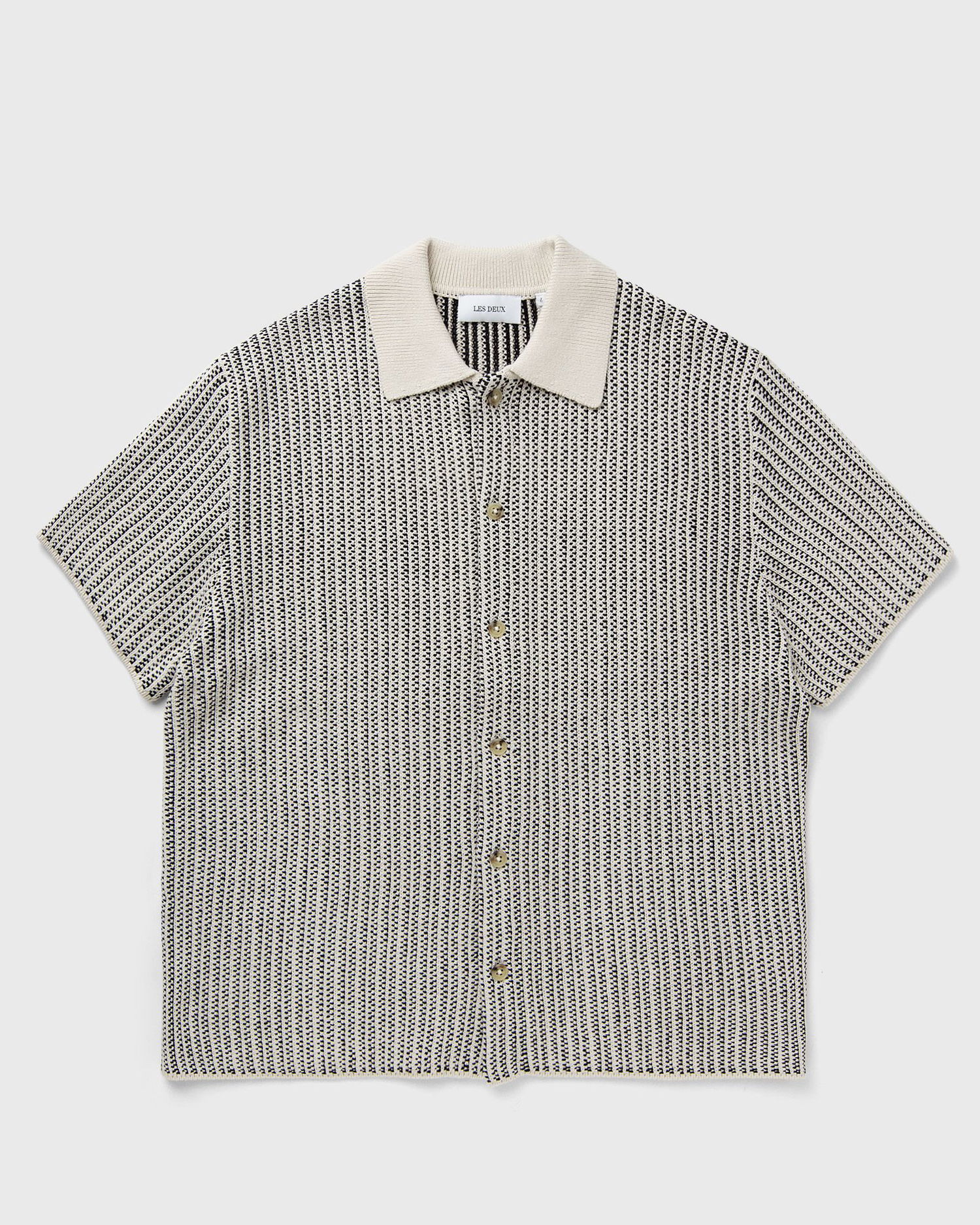 Skjorta Les Deux Knitted Short Sleeve Shirt Beige | LDM310127-215100, 0