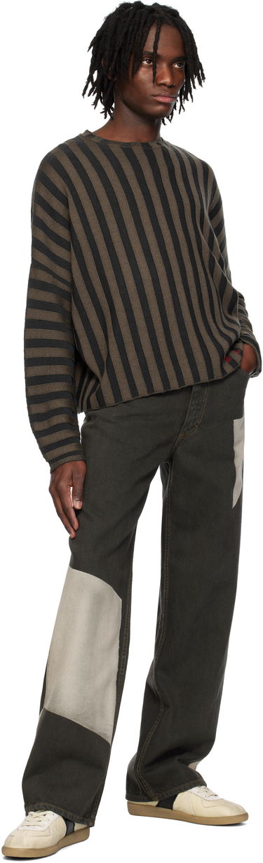 Sweater Eckhaus Latta Eckhaus Latta Striped Knit Sweater Brun | 8026-EL-PS25-B - BOG, 3