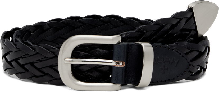 Bälten Noah Noah Braided Leather Belt Svart | A291FW24BLK