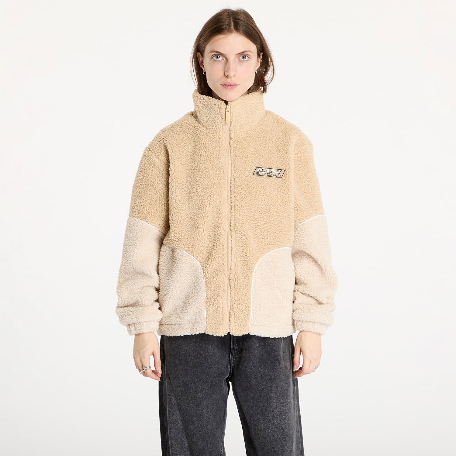 Jacka Karl Kani Sport Patch Teddy Block Beige | 61760014, 0