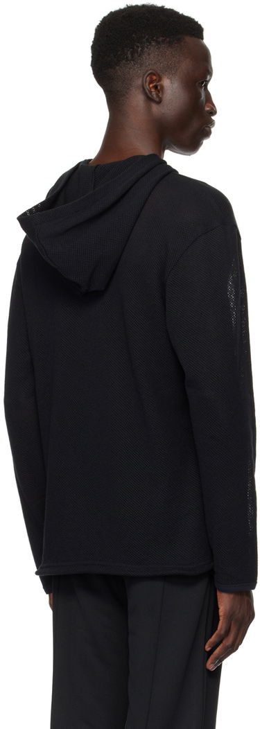 Sweatshirt Courrèges Courrèges Mesh Hoodie Svart | 124JHO027JS0069, 2