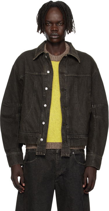 Jacka Eckhaus Latta Eckhaus Latta 'El Jacket Redux' Denim Jacket Svart | 1224-EL-PF25-S, 0
