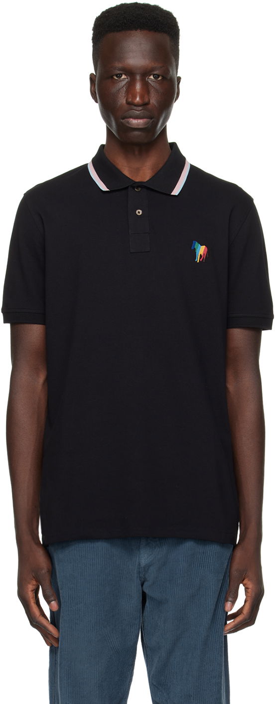 Polotröja Paul Smith PS Paul Smith Broad Stripe Zebra Polo Svart | M2R-151LE-M21511-79