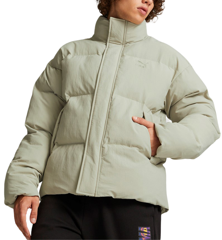 Pufferjacka Puma Classics Oversized Polyball Puffer Jacket Grön | 53557368