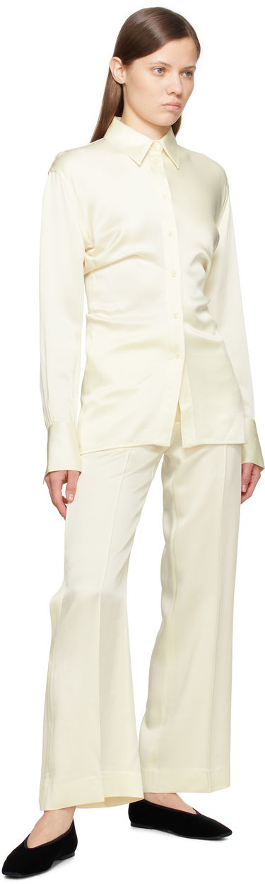 Byxor TOTEME TOTEME Cuff-Slit Trousers Gul | 251-WRB4483-FB0344, 3